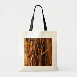 Bolso De Tela Aspecto de la corteza de madera con textura de ced