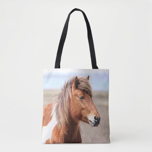 Bolso De Tela Assateage Wild Horses (Anverso)