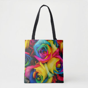 Bolso De Tela Assorted-color petaled flowers