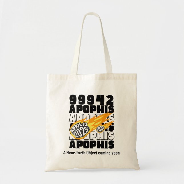 Bolso De Tela Asteroide APOPHIS 99942 2029 (Frente)