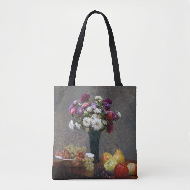 Bolso De Tela Asters and Fruit, Henri Fantin-Latour (Anverso)
