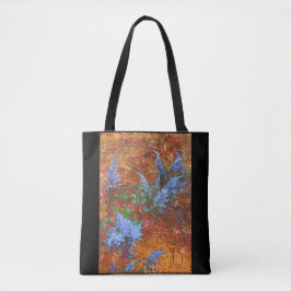 Bolso De Tela Astilbe Polvo Azul a bordo