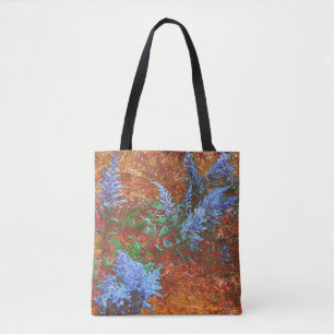 Bolso De Tela Astilbe Polvo Azul en Tabla