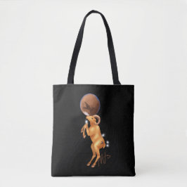 Bolso De Tela Astro Aries Mars Zodiac