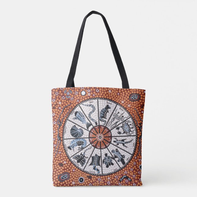 Bolso De Tela Astrología aborigen Tote Bag (Reverso)