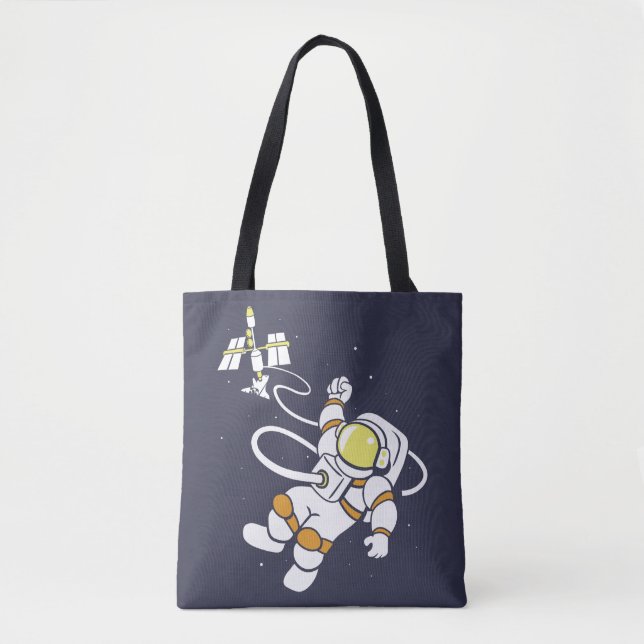 Bolso De Tela Astronauta (Anverso)