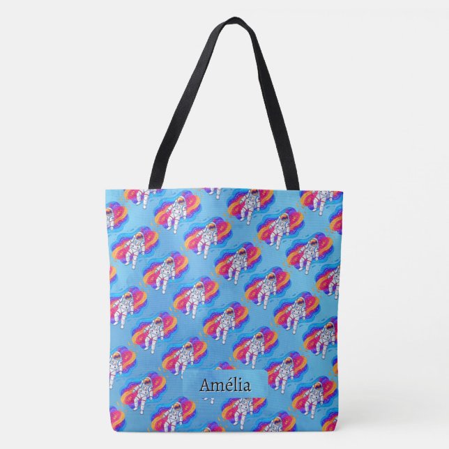 Bolso De Tela Astronauta (Anverso)