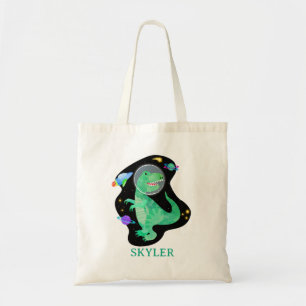 Bolso De Tela Astronauta Dinosaurio Espacio Exterior