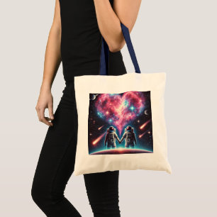 Bolso De Tela Astronauta Love Tote Bag
