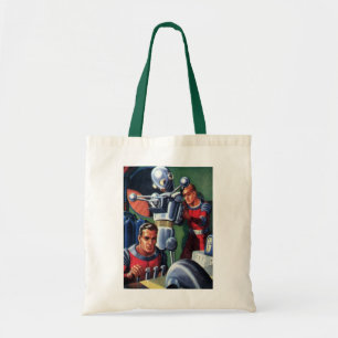 Bolso De Tela Astronautas de ciencia ficción vintage reparando u