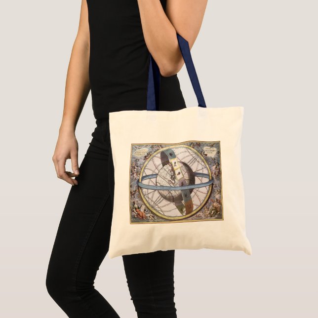Bolso De Tela Astronomía de época, Planisfera Celestial Zodiac (Anverso (producto))