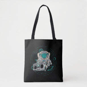 Bolso De Tela Astronomía Radio Space Stars Universe Music Lover