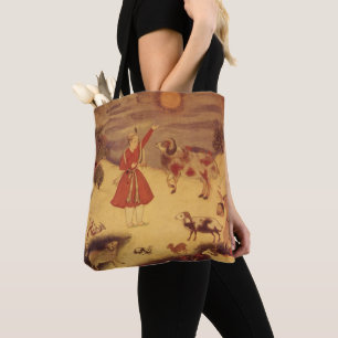 Bolso De Tela Astronomía Vintage, Arte Celestial Asiático Antigu