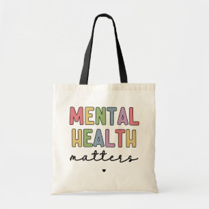 Bolso De Tela Asuntos de salud mental Concienciación sobre la