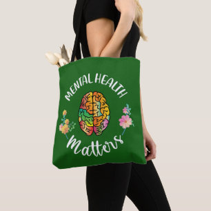 Bolso De Tela Asuntos de salud mental Concienciación sobre la