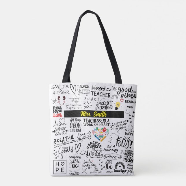 Bolso De Tela ASUNTOS DEL PROFESOR TOTE BAG - Personalizado (Reverso)