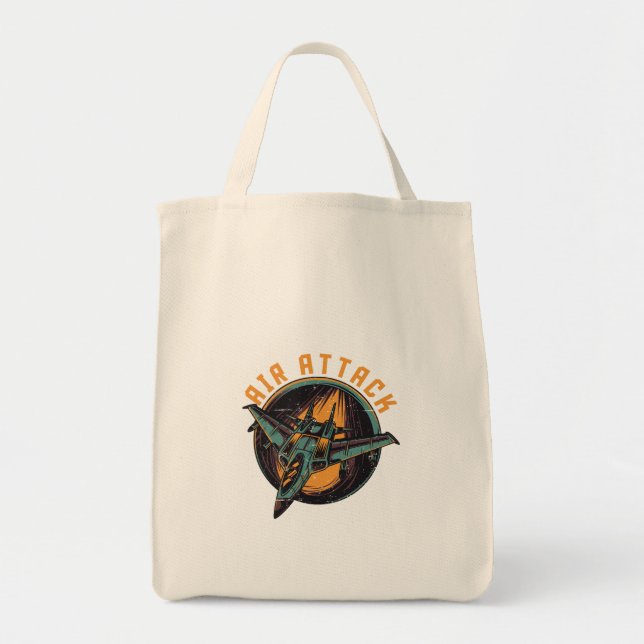 BOLSO DE TELA ATAQUE AÉREO (Frente)
