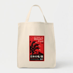 Bolso De Tela Ataque japonés a Kaiju en el Monte Fiyi