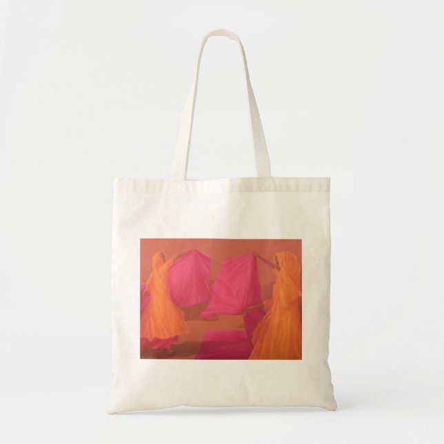 Bolso De Tela Atar las saris (Frente)