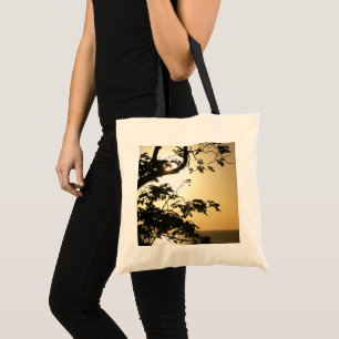 Bolso De Tela Atardecer a través de árboles II Fotografía tropic