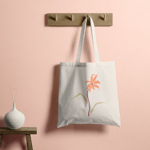 Bolso De Tela Atardecer de Flor Silenciosa