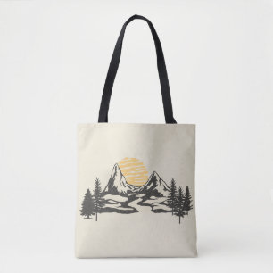 Bolso De Tela Atardecer de montaña