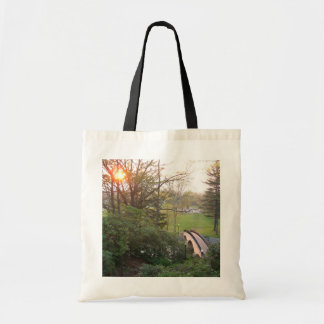 Bolso De Tela Atardecer del Puente Arcoíris en Grove City Colleg