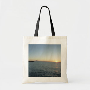 Bolso De Tela Atardecer en el paisaje marino de la isla Antigua