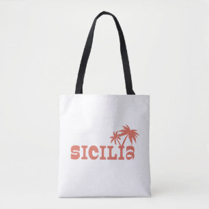 Bolso De Tela Atardecer en la Isla de la Palma de Sicilia