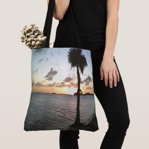 Bolso De Tela Atardecer En La Playa