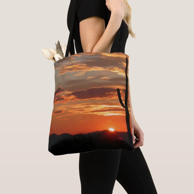 Bolso De Tela Atardecer paisajístico de Arizona (Detalle)