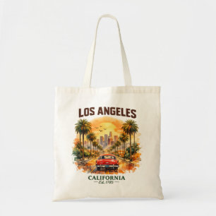 Bolso De Tela Atardecer Retro Vintage Los Ángeles California