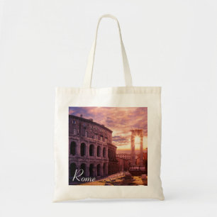 Bolso De Tela Atardecer sobre el Coliseo de Roma