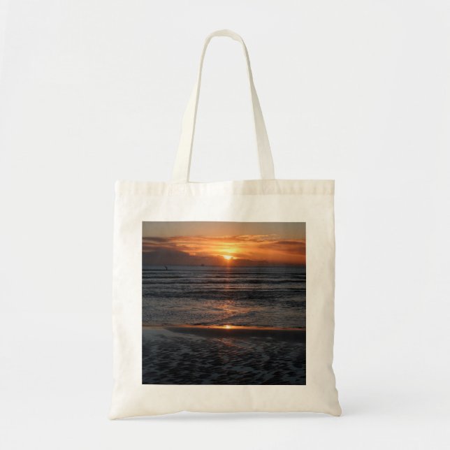 Bolso De Tela Atardecer sobre el mar (Frente)