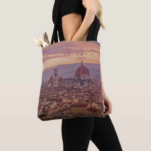 Bolso De Tela Atardecer sobre Florencia, Italia