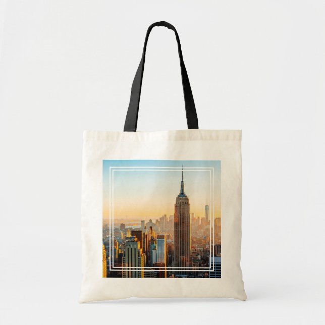 Bolso De Tela Atardecer sobre Nueva York (Frente)