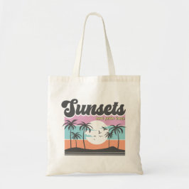 Bolso De Tela Atardeceres Y Palmeras