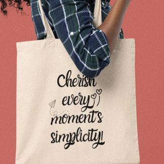 Bolso De Tela Atesora la Simplicidad de Cada Momento Inspirador
