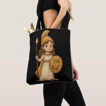 Athena de dibujos animados adorable – Mitología de