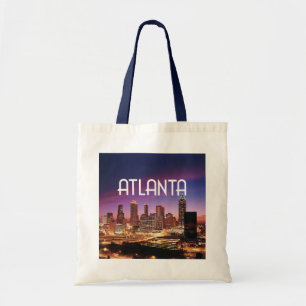 Bolso De Tela Atlanta Georgia con foto del perfil de la ciudad