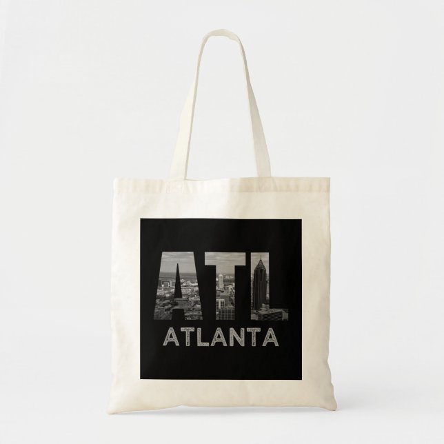 Bolso De Tela Atlanta Georgia Skyline Cityscape Downtown (Frente)