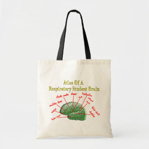 Bolso De Tela Atlas de los regalos respiratorios del cerebro del