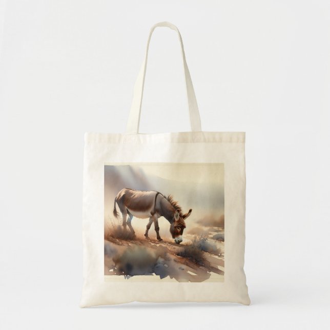 Bolso De Tela Atlas Donkey AREF409 - Watercolor (Frente)