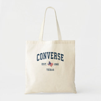Bolso De Tela Atletismo de bandera estadounidense contra Texas T
