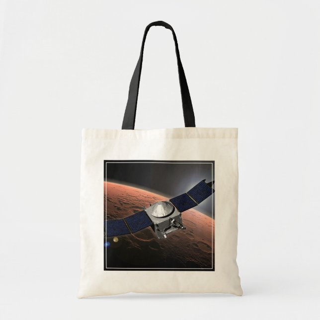Bolso De Tela Atmósfera De Marte Y Misión De Evolución Volátil. (Frente)