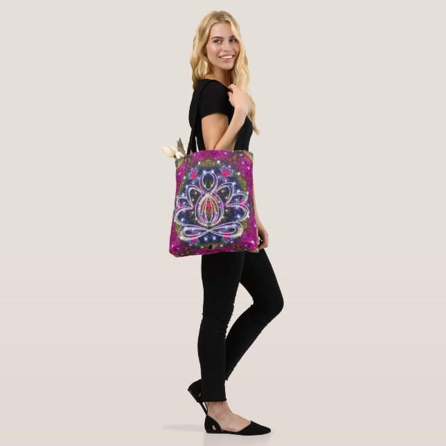 Bolso De Tela Atmosférica Zen Lotus (Puesto)