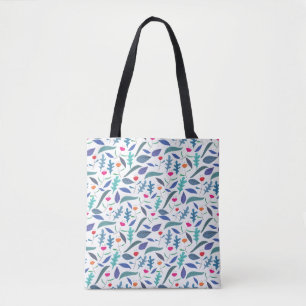 Bolso De Tela Atractivo patrón de flor dibujado a mano