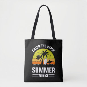 Bolso De Tela Atrapa La Ola Vibraciones De Verano-64193