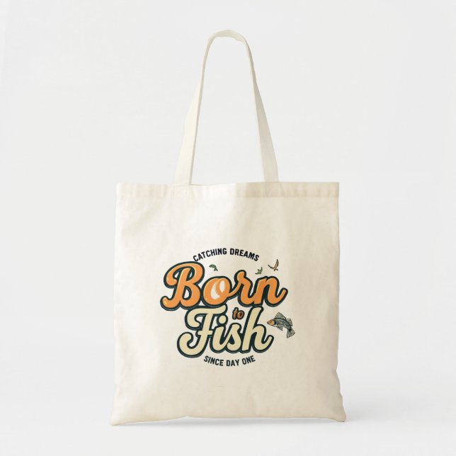 Bolso De Tela Atrapando Sueños Desde el Primer Día  (Frente)