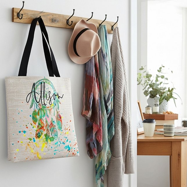 Bolso De Tela Atrapasueños salpicaduras personalizadas (Subido por el creador)